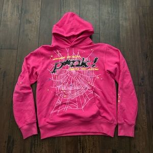Sp5der P*nk Hoodie (SIZE SMALL)